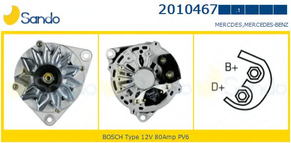 SANDO 2010467.1 Генератор 