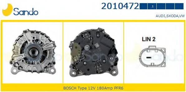 SANDO 2010472.1 Генератор 