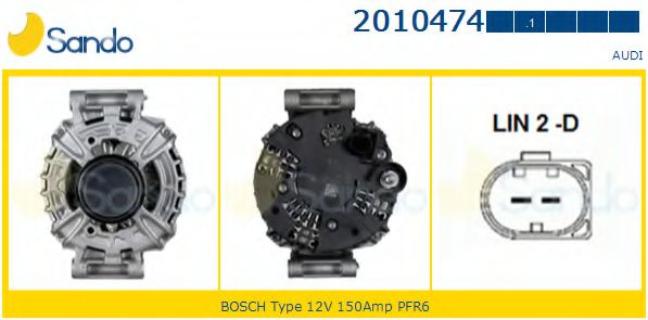 SANDO 2010474.1 Генератор 