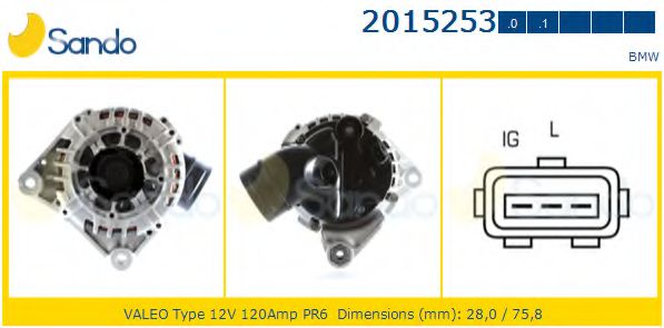 SANDO 2015253.1 Генератор 