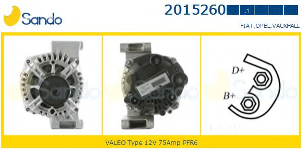 SANDO 2015260.1 Генератор 