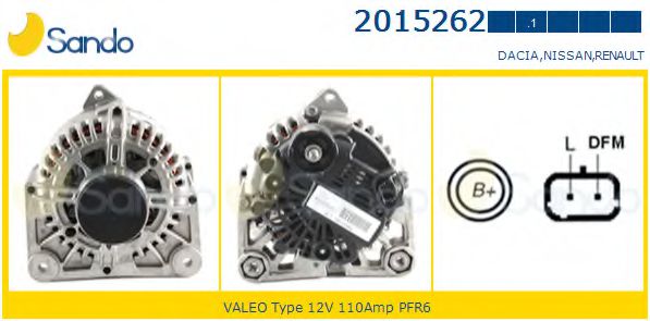 SANDO 2015262.1 Генератор 