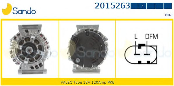 SANDO 2015263.1 Генератор<br >W10B16A-90 