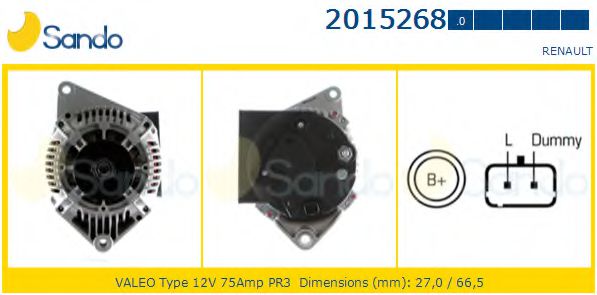 SANDO 2015268.0 Генератор 
