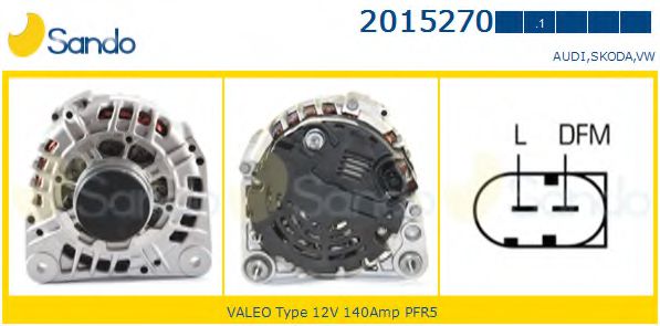 SANDO 2015270.1 Генератор<br >05 2003 