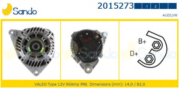 SANDO 2015273.1 Генератор<br >AAT 