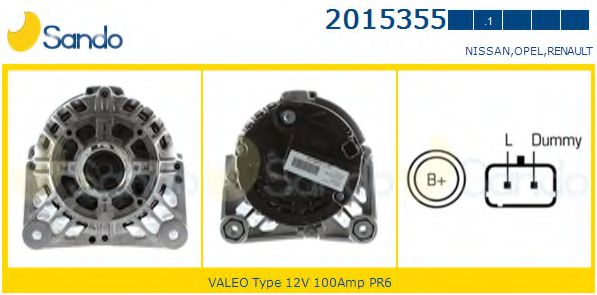 SANDO 2015355.1 Генератор 