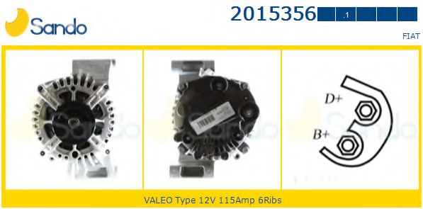 SANDO 2015356.1 Генератор 