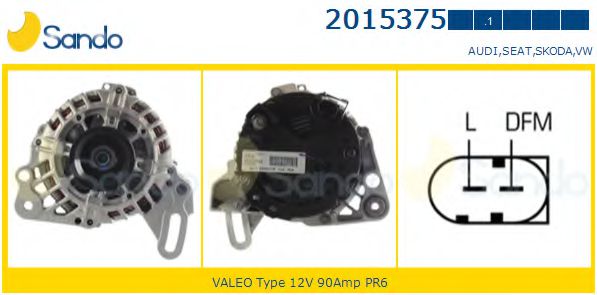 SANDO 2015375.1 Генератор 