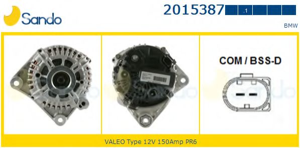 SANDO 2015387.1 Генератор 