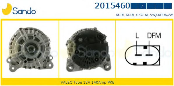 SANDO 2015460.1 Генератор 