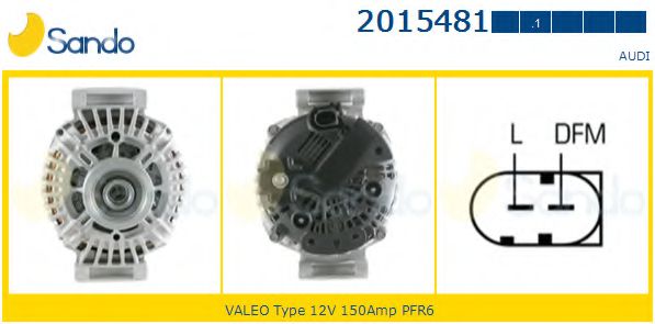 SANDO 2015481.1 Генератор 