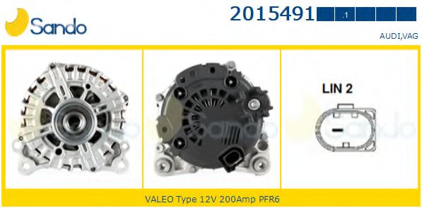 SANDO 2015491.1 Генератор 