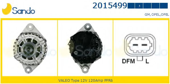 SANDO 2015499.1 Генератор 