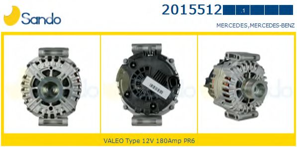 SANDO 2015512.1 Генератор для автомобилей с функцией  SANDO 2015512.1 Генератор для автомобилей с функцией