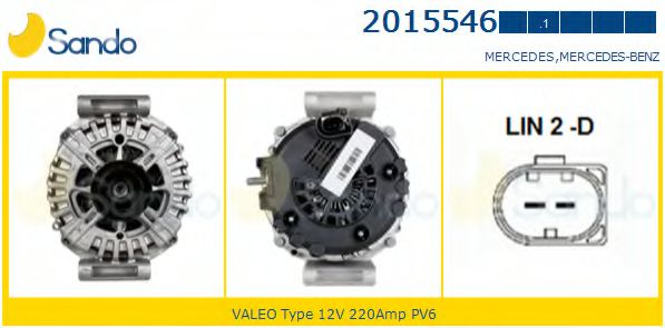 SANDO 2015546.1 Генератор 