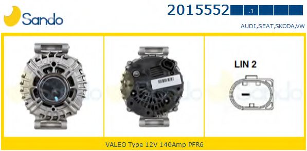 SANDO 2015552.1 Генератор 