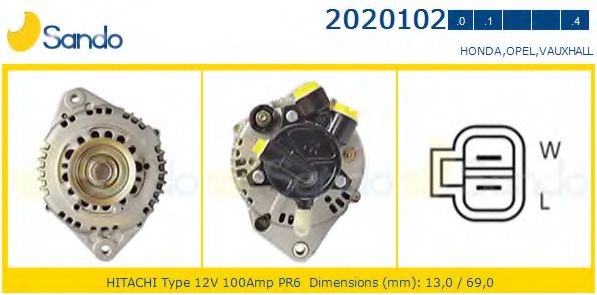 SANDO 2020102.0 Генератор<br >100 