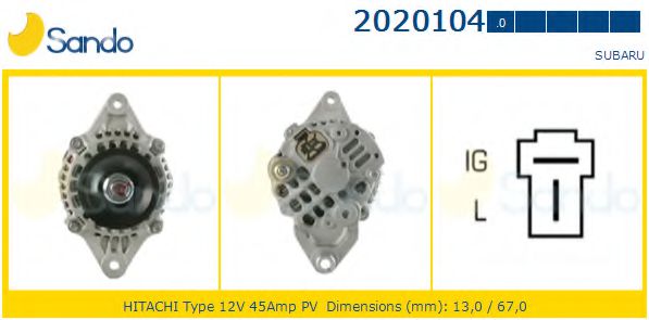 SANDO 2020104.0 Генератор 