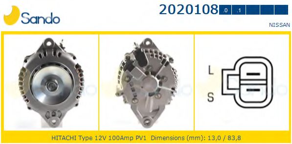 SANDO 2020108.0 Генератор 