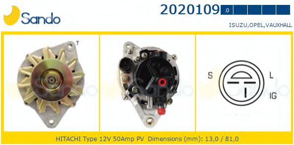 SANDO 2020109.0 Генератор<br >03 1998 