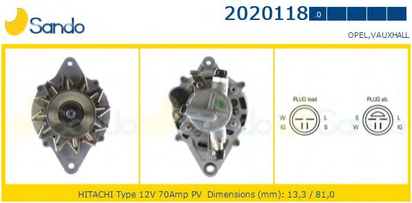 SANDO 2020118.0 Генератор 