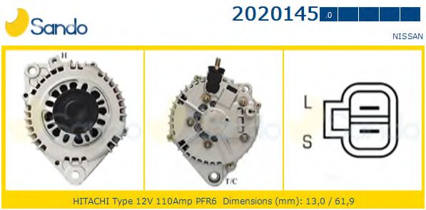 SANDO 2020145.0 Генератор 