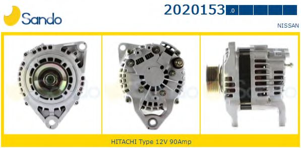 SANDO 2020153.0 Генератор для NISSAN (Ниссан) SANDO 2020153.0 Генератор для NISSAN (Ниссан)