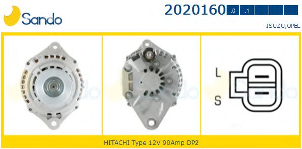 SANDO 2020160.0 Генератор<br >01 1999 