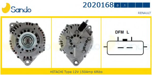 SANDO 2020168.1 Генератор 