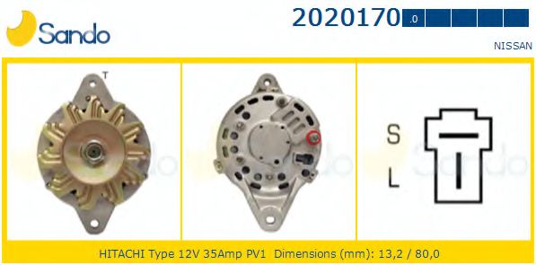 SANDO 2020170.0 Генератор 