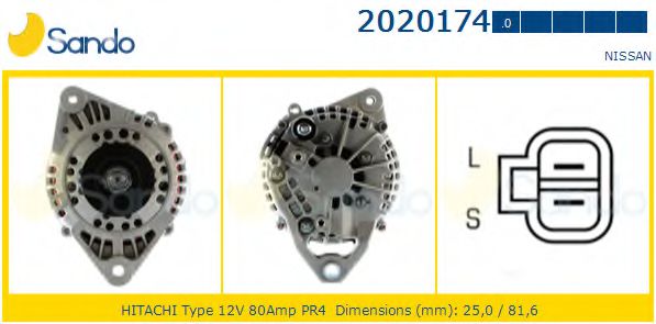 SANDO 2020174.0 Генератор 