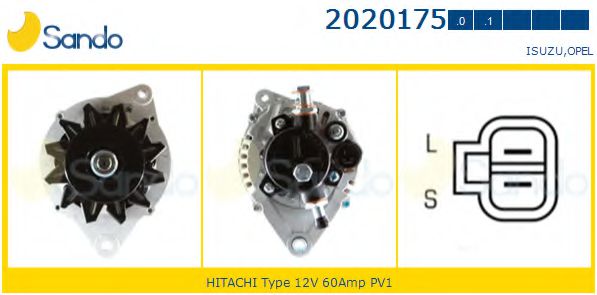 SANDO 2020175.1 Генератор 