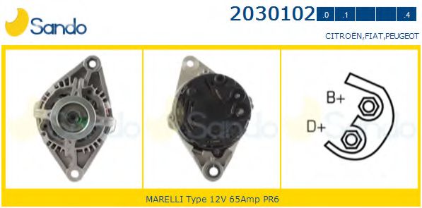 SANDO 2030102.0 Генератор 