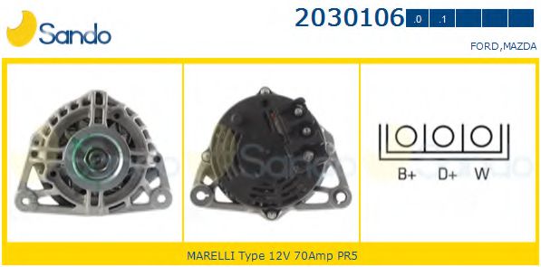 SANDO 2030106.0 Генератор 
