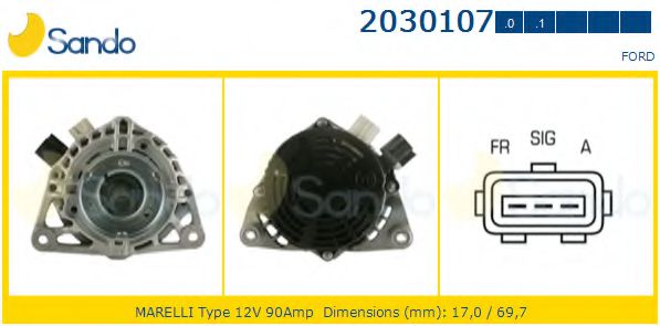 SANDO 2030107.0 Генератор 