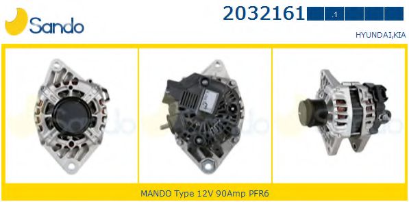 SANDO 2032161.1 Генератор для HYUNDAI (Хендай) SANDO 2032161.1 Генератор для HYUNDAI (Хендай)