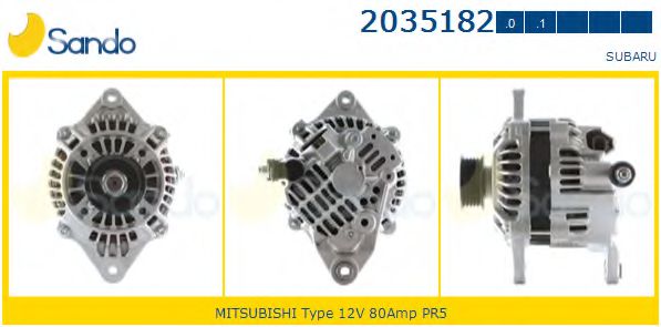 SANDO 2035182.0 Генератор для SUBARU LIBERTY OUTBACK (Субару Либэртъ аутбэк)