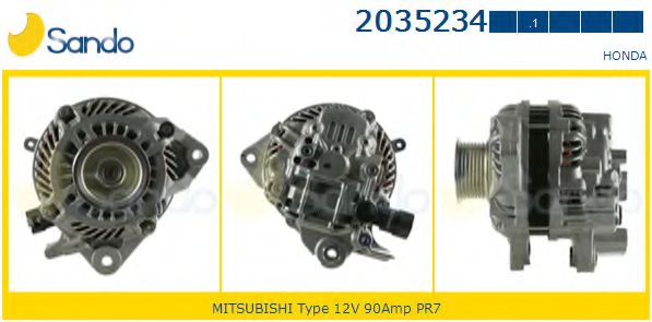 SANDO 2035234.1 Генератор для HONDA CIVIC VIII (Хонда Цивик 8) SANDO 2035234.1 Генератор для HONDA CIVIC VIII (Хонда Цивик 8)