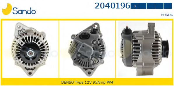 SANDO 2040196.0 Генератор для HONDA CR-V I (Хонда Срв 1) SANDO 2040196.0 Генератор для HONDA CR-V I (Хонда Срв 1)