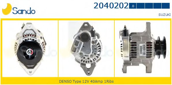 SANDO 2040202.0 Генератор для SUZUKI (Сузуки) SANDO 2040202.0 Генератор для SUZUKI (Сузуки)