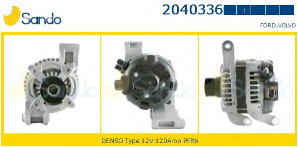 SANDO 2040336.1 Генератор для VOLVO S40 II (Вольво S40 2) SANDO 2040336.1 Генератор для VOLVO S40 II (Вольво S40 2)
