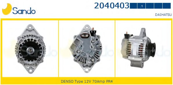 SANDO 2040403.1 Генератор для DAIHATSU GRAN MOVE (Дайхатсу Гран моvэ) SANDO 2040403.1 Генератор для DAIHATSU GRAN MOVE (Дайхатсу Гран моvэ)
