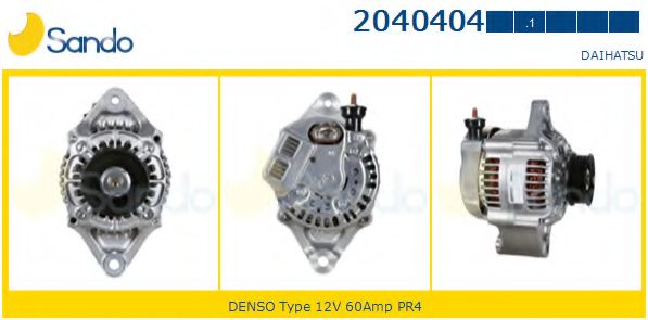 SANDO 2040404.1 Генератор для DAIHATSU GRAN MOVE (Дайхатсу Гран моvэ) SANDO 2040404.1 Генератор для DAIHATSU GRAN MOVE (Дайхатсу Гран моvэ)