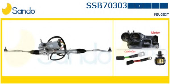 SANDO SSB70303.1 Рулевой механизм для PEUGEOT 207 (Пежо 207) SANDO SSB70303.1 Рулевой механизм для PEUGEOT 207 (Пежо 207)