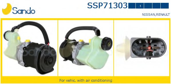 SANDO SSP71303.1 Гидравлический насос, рулевое управление для RENAULT KANGOO RAPID (Рено Кангу рапид) SANDO SSP71303.1 Гидравлический насос, рулевое управление для RENAULT KANGOO RAPID (Рено Кангу рапид)