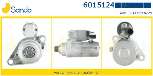 SANDO 6015124.1 Стартер для VOLKSWAGEN JETTA IV (Фольксваген Джетта 4) SANDO 6015124.1 Стартер для VOLKSWAGEN JETTA IV (Фольксваген Джетта 4)