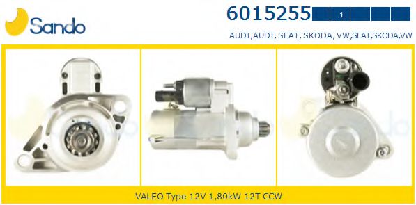 SANDO 6015255.1 Стартер для VOLKSWAGEN JETTA IV (Фольксваген Джетта 4) SANDO 6015255.1 Стартер для VOLKSWAGEN JETTA IV (Фольксваген Джетта 4)