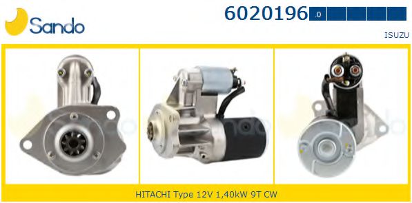 SANDO 6020196.0 Стартер для ISUZU (Исузу) SANDO 6020196.0 Стартер для ISUZU (Исузу)