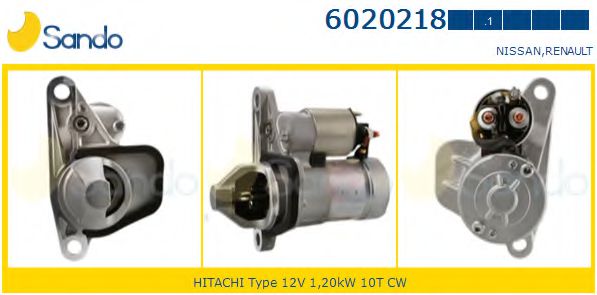 SANDO 6020218.1 Стартер для RENAULT LAGUNA III ER (Рено Лагуна 3 ер) SANDO 6020218.1 Стартер для RENAULT LAGUNA III ER (Рено Лагуна 3 ер)